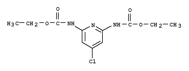 Structure of diethyl (4-chloropyridine-2,6-diyl)biscarbamate