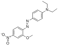 N,N-DIETHYL-4-[(2-METHOXY-4-NITRO)PHENYLAZO]ANILINE结构式