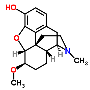 Structure of (5alpha,6beta)-6-methoxy-17-methyl-4,5-epoxymorphinan-3-ol