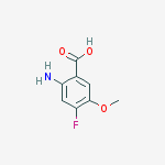 Structure of BENZOIC ACID 2-AMINO-4-FLUORO-5-METHOXY-