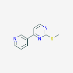 Pyrimidine, 2-(methylthio)-4-(3-pyridinyl)-结构式