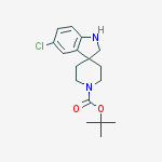Structure of tert-butyl 5-chlorospiro[indoline-3,4'-piperidine]-1'-carboxylate