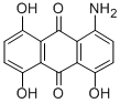 1-amino-4,5,8-trihydroxyanthraquinone结构式