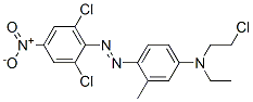N-(2-chloroethyl)-4-[(2,6-dichloro-4-nitrophenyl)azo]-N-ethyl-m-toluidine结构式