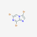 Structure of 3,6,8-Tribromoimidazo[1,2-a]pyrazine