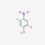 Phenol, 2-fluoro-5-methyl-4-nitro-结构式