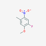 Structure of Benzene, 1-fluoro-2-methoxy-4-methyl-5-nitro-