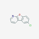Structure of 6-chloro-benzofuro[2,3-b]pyridine