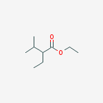 Structure of ethyl 2-ethyl-3-methylbutanoate