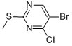 Structure of 5-BROMO-4-CHLORO-2-METHYLSULFANYL-PYRIMIDINE