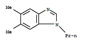 Structure of 1H-BENZO[D]IMIDAZOLE,5,6-DIMETHYL-1-PROPYL-