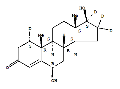 Chemical structure of 6-B-HYDROXY TESTOSTERONE-D3
