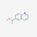 Structure of 6-Quinolinemethanol, a-methyl-