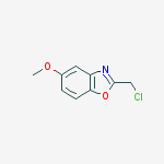 Structure of Benzoxazole, 2-(chloromethyl)-5-methoxy-