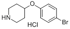 Structure of 4-(4-BROMO-PHENOXY)-PIPERIDINE HYDROCHLORIDE