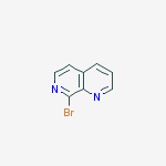 8-Bromo-1,7-naphthyridine结构式
