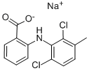 Structure of MECLOFENAMATE SODIUM