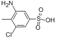 Structure of 2-amino-6-chlorotoluene-4-sulphonic acid