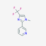 Structure of Pyridine, 3-[1-methyl-4-(trifluoromethyl)-1H-imidazol-2-yl]-