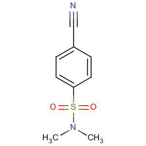 Structure of Benzenesulfonamide, 4-cyano-N,N-dimethyl-