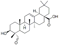 Structure of (3beta,4alpha)-3-hydroxy-23-oxoolean-12-en-28-oic acid