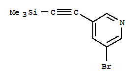 Structure of 3-BROMO-5-(2-TRIMETHYLSILYL)ETHYNYL)PYRIDINE