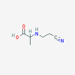 DL-Alanine, N- (2-cyanoethyl)-结构式