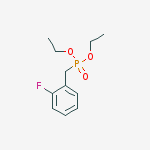 Structure of Phosphonic acid, [(2-fluorophenyl)methyl]-, diethyl ester