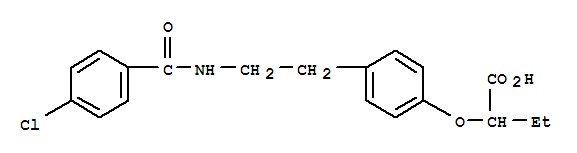 Structure of BEZAFIBRATE