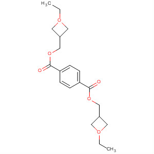 Chemical structure of 1,4-Benzenedicarboxylic acid, bis[(3-ethyl-3-oxetanyl)methyl] ester