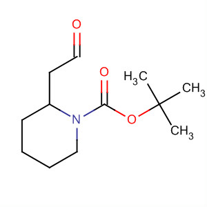 Structure of 1-Piperidinecarboxylic acid, 2-(2-oxoethyl)-, 1,1-dimethylethyl ester,(2R)-