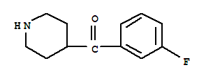 Structure of 4-(3-FLUOROBENZOYL)PIPERIDINE