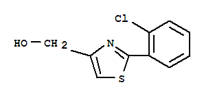 [2-(2-氯苯基)-噻唑-4-基]甲醇结构式