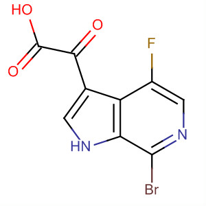 Structure of 1H-Pyrrolo[2,3-c]pyridine-3-acetic acid, 7-bromo-4-fluoro-a-oxo-