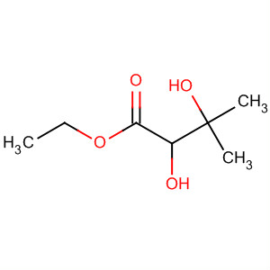 Structure of Butanoic acid, 2,3-dihydroxy-3-methyl-, ethyl ester