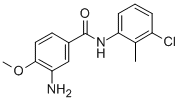 Structure of 3-Amino-4-methoxy-(3-chloro-2-methyl)benzanilide
