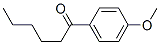 Chemical structure of 4-methoxyhexanophenone