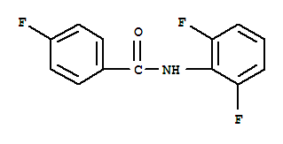 Structure of Benzamide,N-(2,6-difluorophenyl)-4-fluoro-