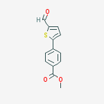 Structure of METHYL 4-(5-FORMYLTHIEN-2-YL)BENZOATE