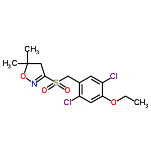 Structure of 3-[(2,5-dichloro-4-ethoxy-phenyl)methylsulfonyl]-5,5-dimethyl-4H-isoxazole