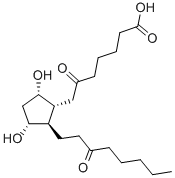 6,15-DIKETO-13,14-DIHYDRO PROSTAGLANDIN F1ALPHA结构式