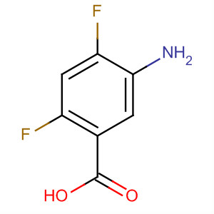 Structure of Benzoic acid, 5-amino-2,4-difluoro-