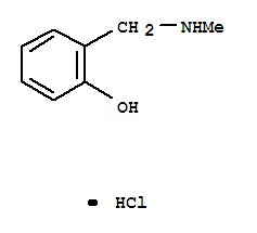 Structure of Phenol,2-[(methylamino)methyl]-, hydrochloride (1:1)