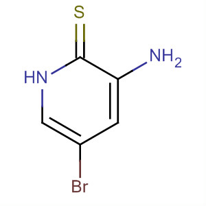 Structure of 2(1H)-Pyridinethione, 3-amino-5-bromo-