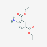 Structure of 1,3-Benzenedicarboxylic acid, 4-amino-, diethyl ester
