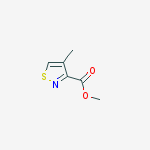 Methyl 4-methylisothiazole-3-carboxylate结构式