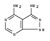 1H-Pyrazolo[3,4-d]pyrimidine-3,4-diamine结构式