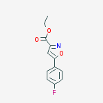 Structure of 3-(4-FLUORO-PHENYL)-ISOXAZOLE-5-CARBOXYLIC ACID ETHYL ESTER