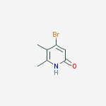 2(1H)-Pyridinone,4-bromo-5,6-dimethyl-结构式