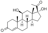 Structure of 11BETA,17ALPHA-DIHYDROXY-4-PREGNENE-3,20-DIONE